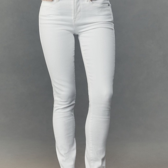 Anthropologie Level 99 White Skinny Jeans - Picture 3 of 9